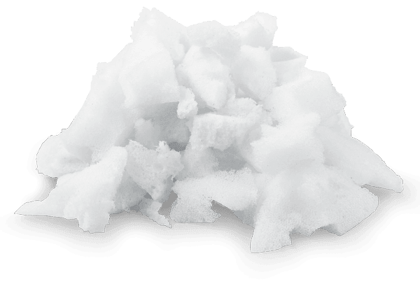 image of the supportive material inside the TEMPUR-Cloud Adjustable pillow